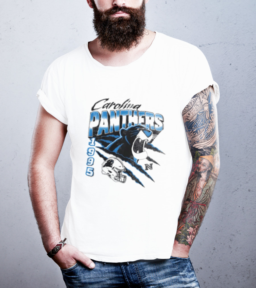 Carolina Panthers 1995 Bagheera All Star Scratch Claws T-Shirt