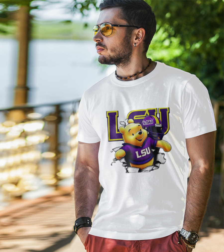 LSU Tigers Winnie The Pooh Football Team T-Shirt