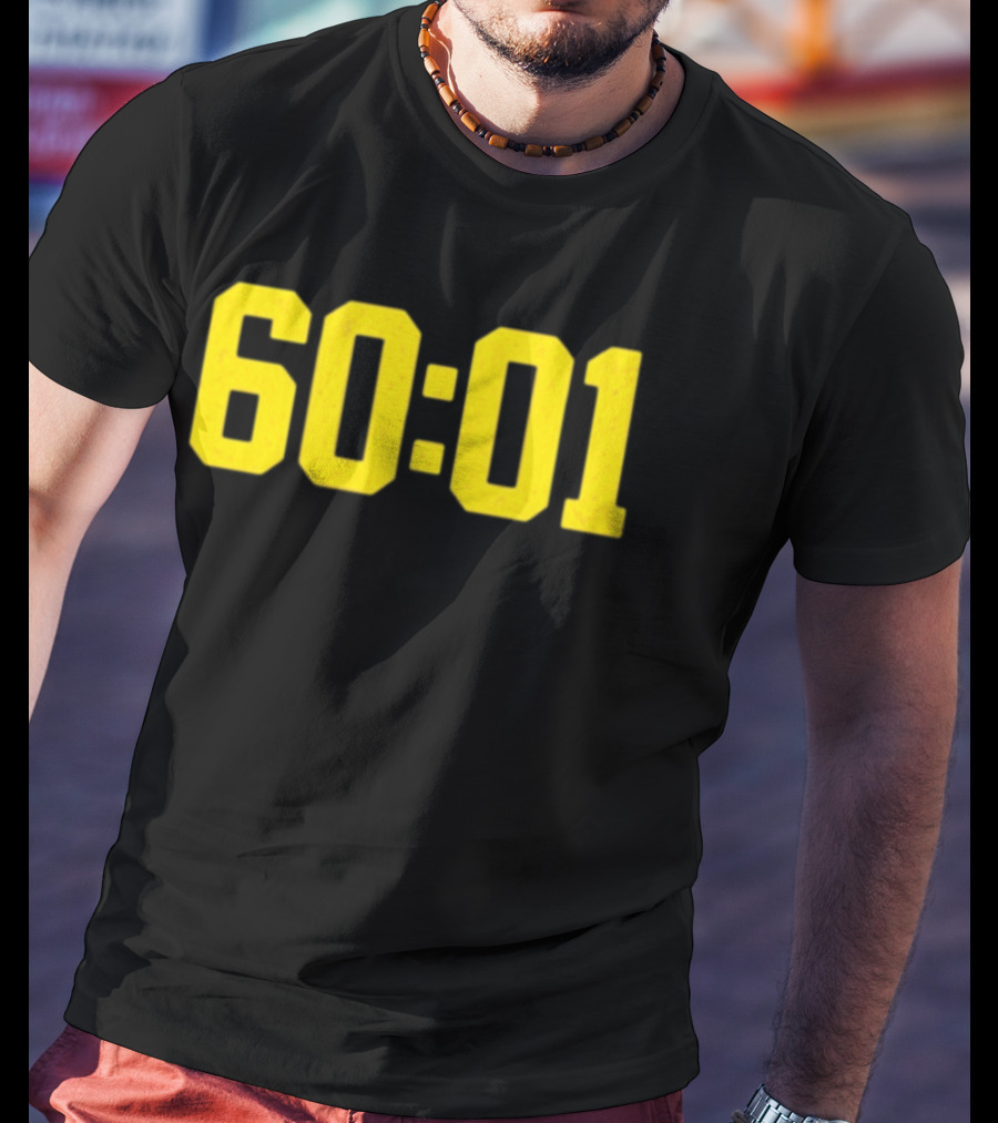 Michigan Wolverines 60 01 Sports Team Victory Time Code T-Shirt