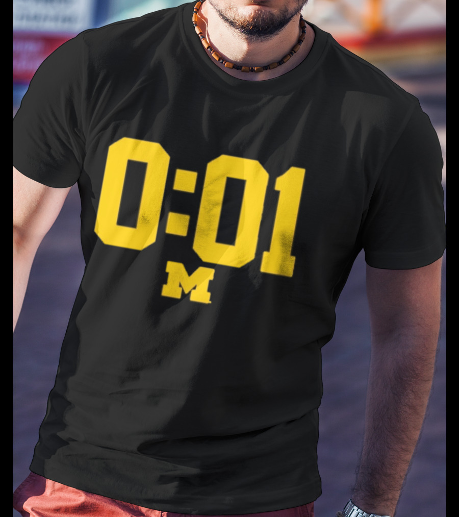 Michigan Wolverines 0.01 Seconds M T-Shirt