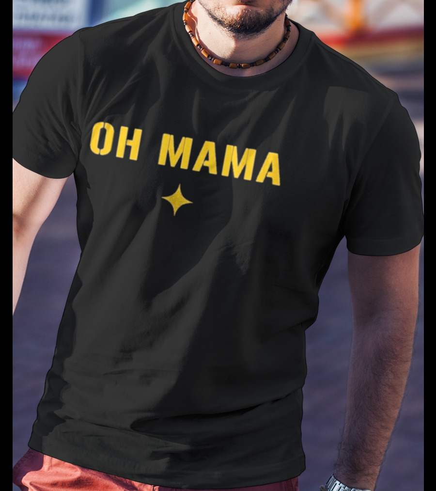 Oh Mama Steelers Football Star T-Shirt