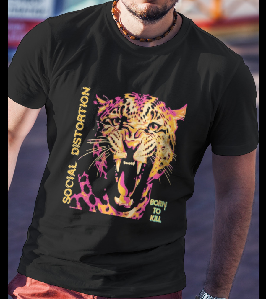 Social Distortion Born To Kill Roaring Leopard 2026 North American Tour T-Shirt