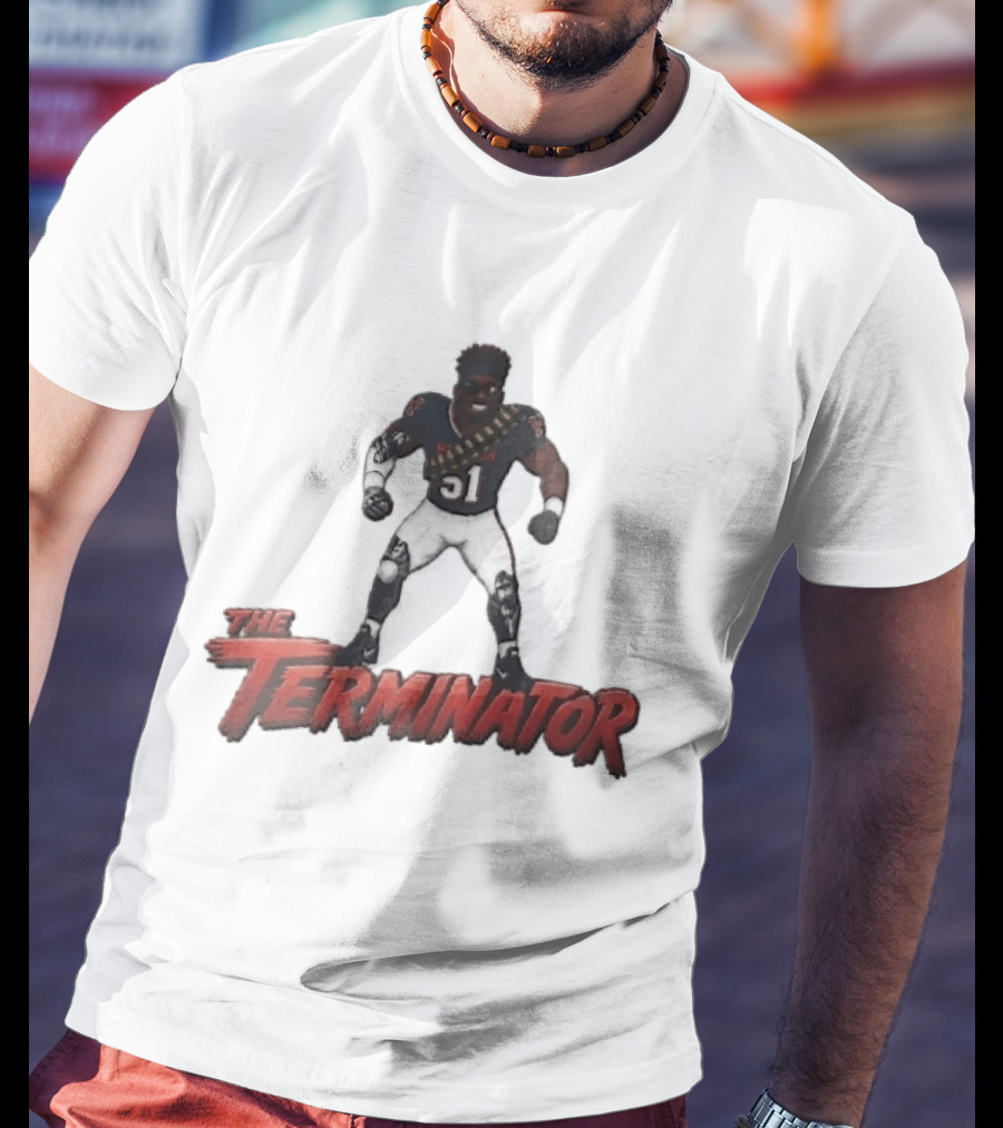 Houston Texans The Terminator Cyborg 51 Football Player T-Shirt