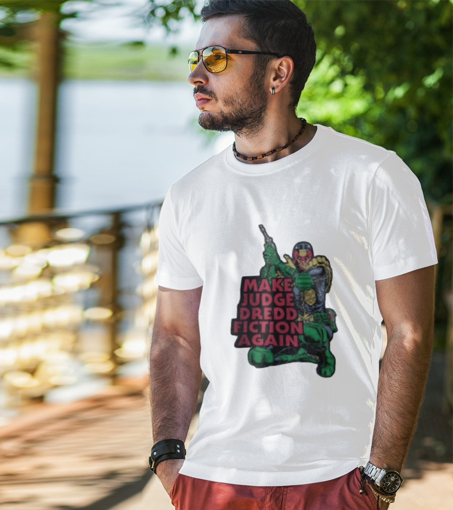 Make Judge Dredd Fiction Again Comic T-Shirt