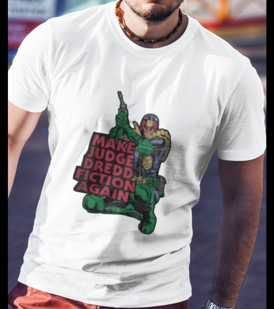 Make Judge Dredd Fiction Again Comic T-Shirt