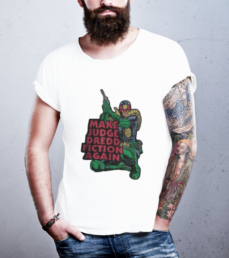Make Judge Dredd Fiction Again Comic T-Shirt