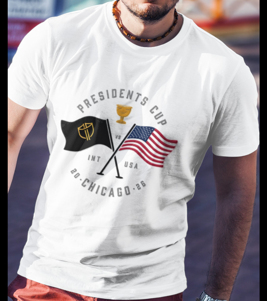 Presidents Cup Int Vs USA Chicago 2026 Golf Tournament T-Shirt