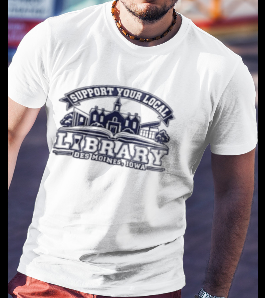 Support Your Local Library The Library Cafe T-Shirt