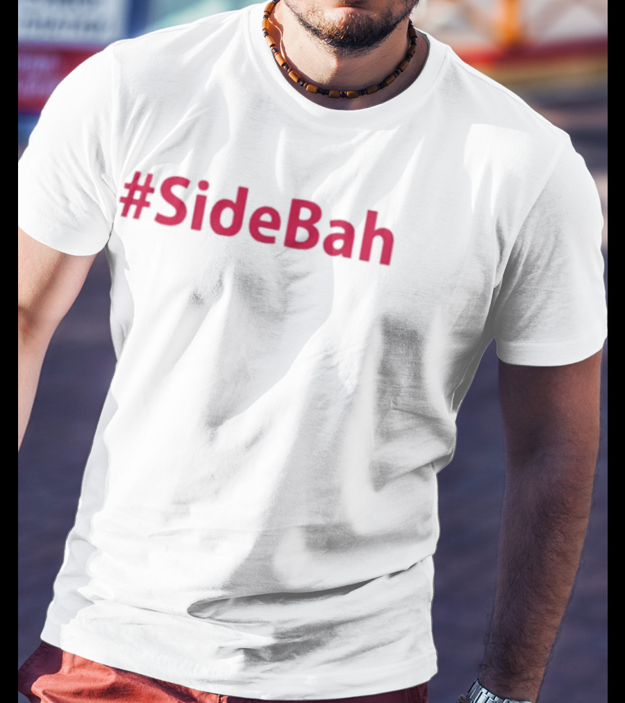 Trending #SideBah Pink Hashtag Fashion T-Shirt