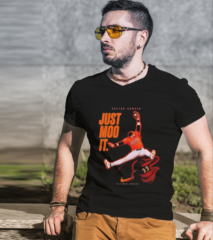 Colton Cowser Just Moo It Baltimore Orioles T-Shirt