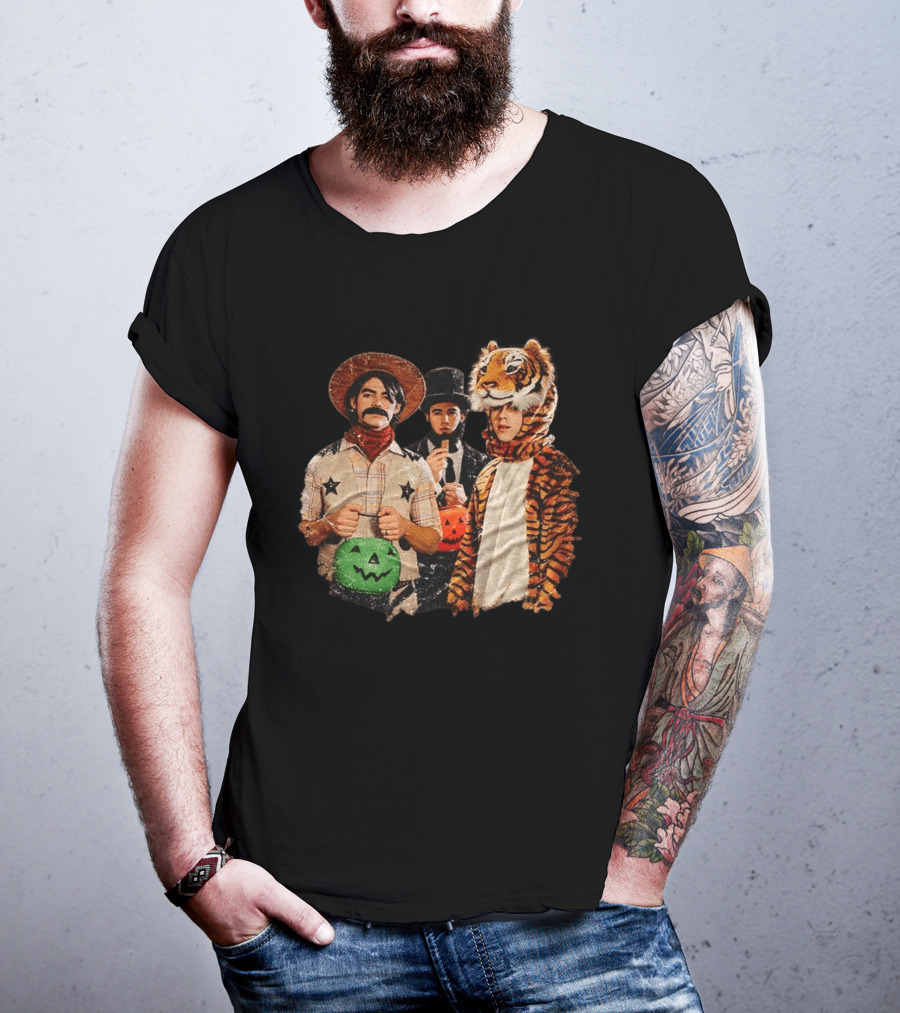 Jonas Brothers Cowboy Tiger Top Hat Halloween Costume Fun T-Shirt