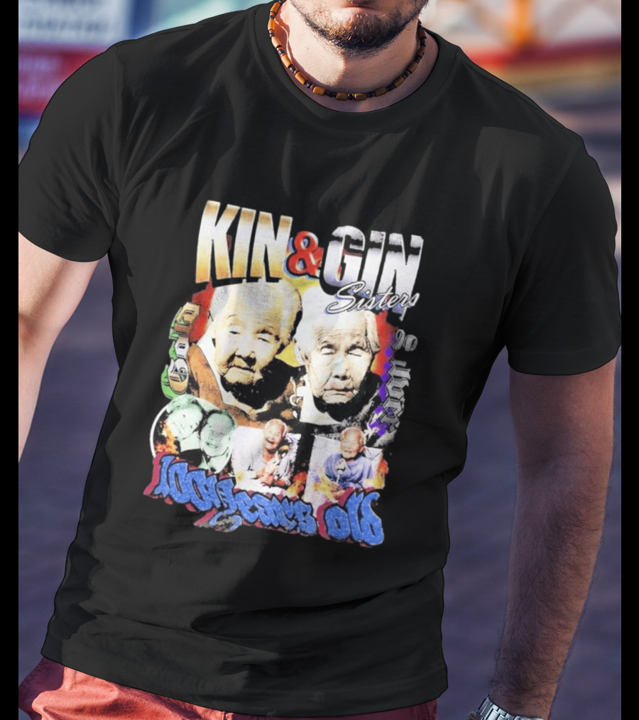 KIN & GIN Sisters 1008 Years Old 90 Logic T-Shirt
