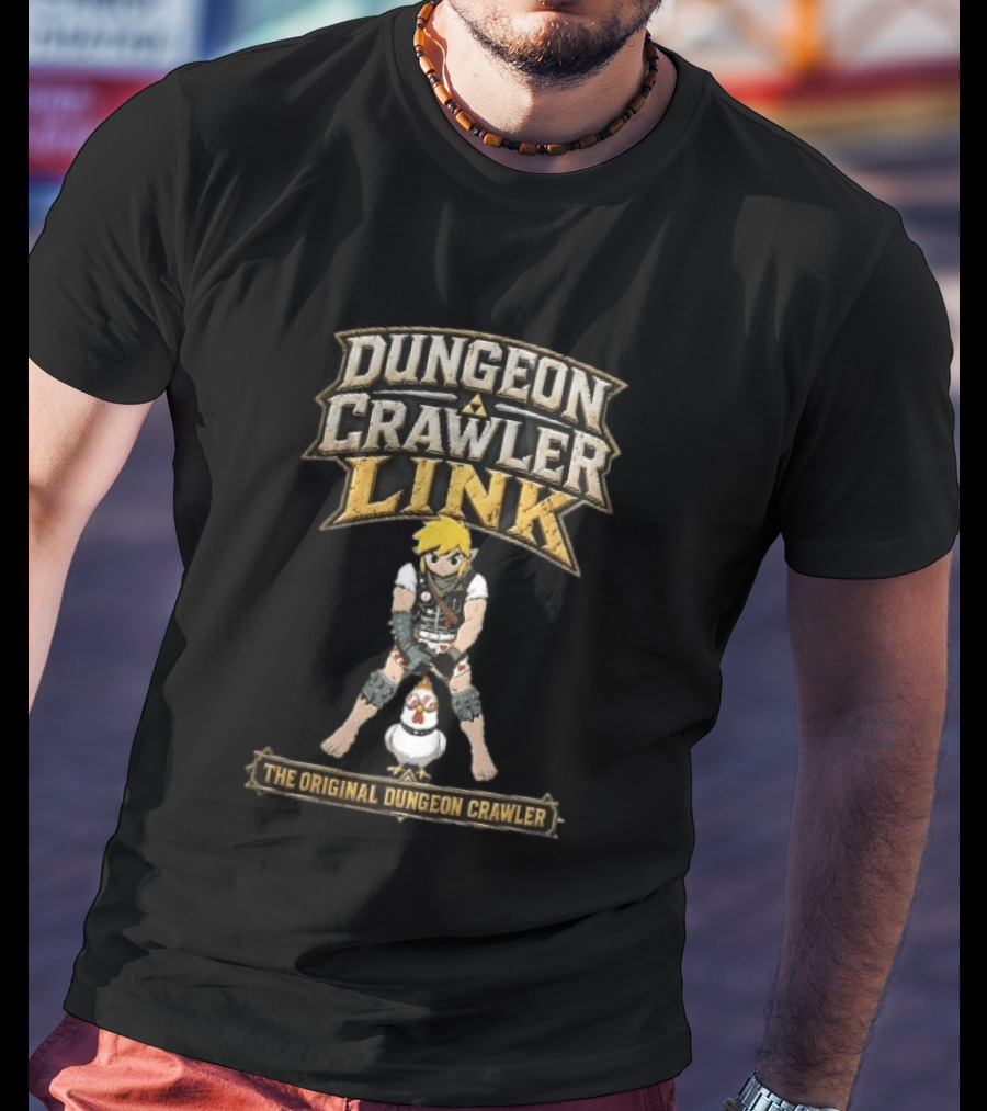 Dungeon Crawler Link The Original Dungeon Crawler Hero Heart Boxers Sunglasses Chicken T-Shirt