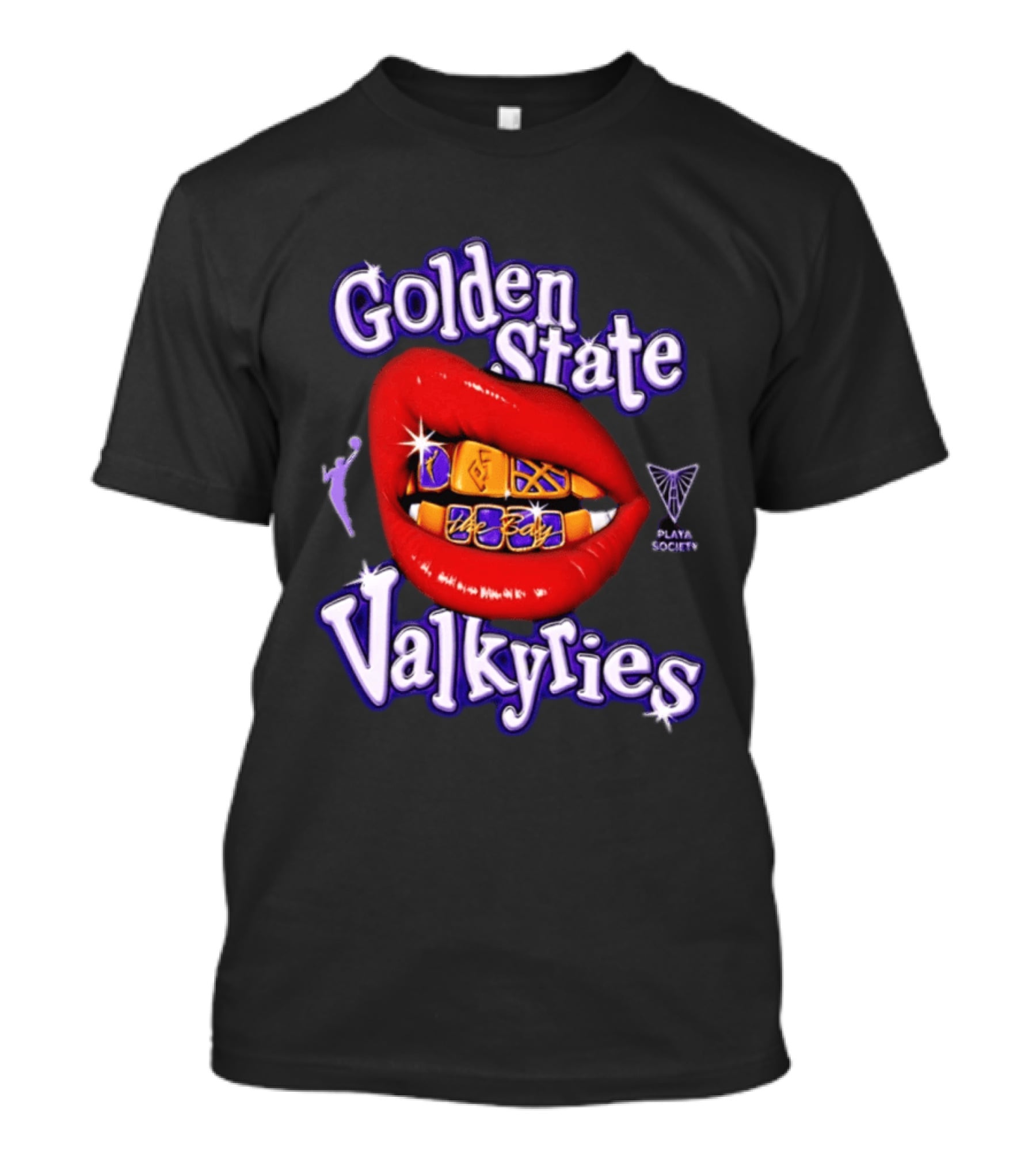 Golden State Valkyries The Bay Playa Society Lip T-Shirt