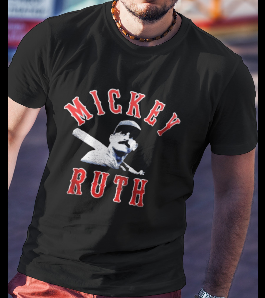 Mickey Ruth Baseball Player T-Shirt