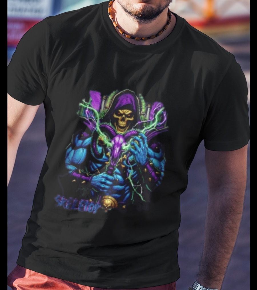 Skeletor Masters Of The Universe Electric Staff Power T-Shirt
