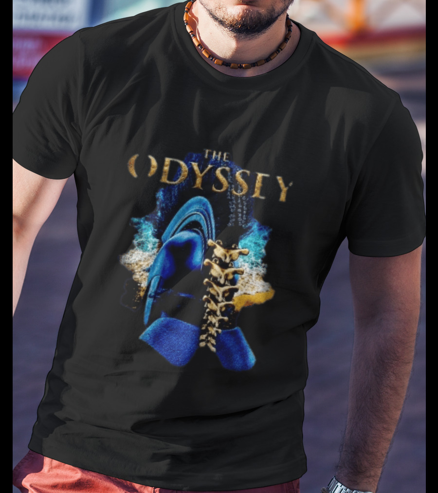 The Odyssey Warrior Helmet Spinal Cord Spine T-Shirt