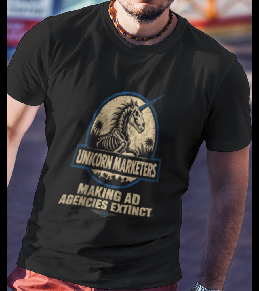Unicorn Marketers Making Ad Agencies Extinct Skeleton Unicorn T-Shirt
