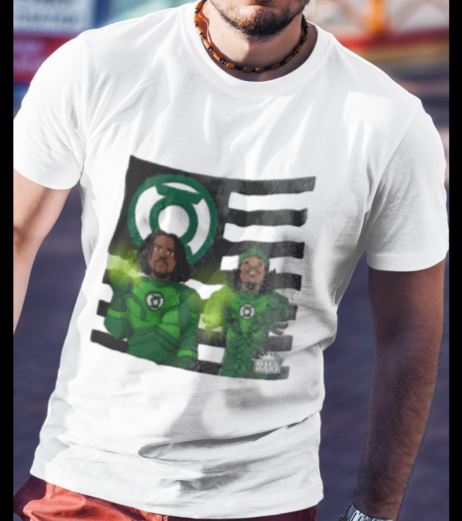 Lanterns X OutKast Comic Superheroes Green Light Power T-Shirt