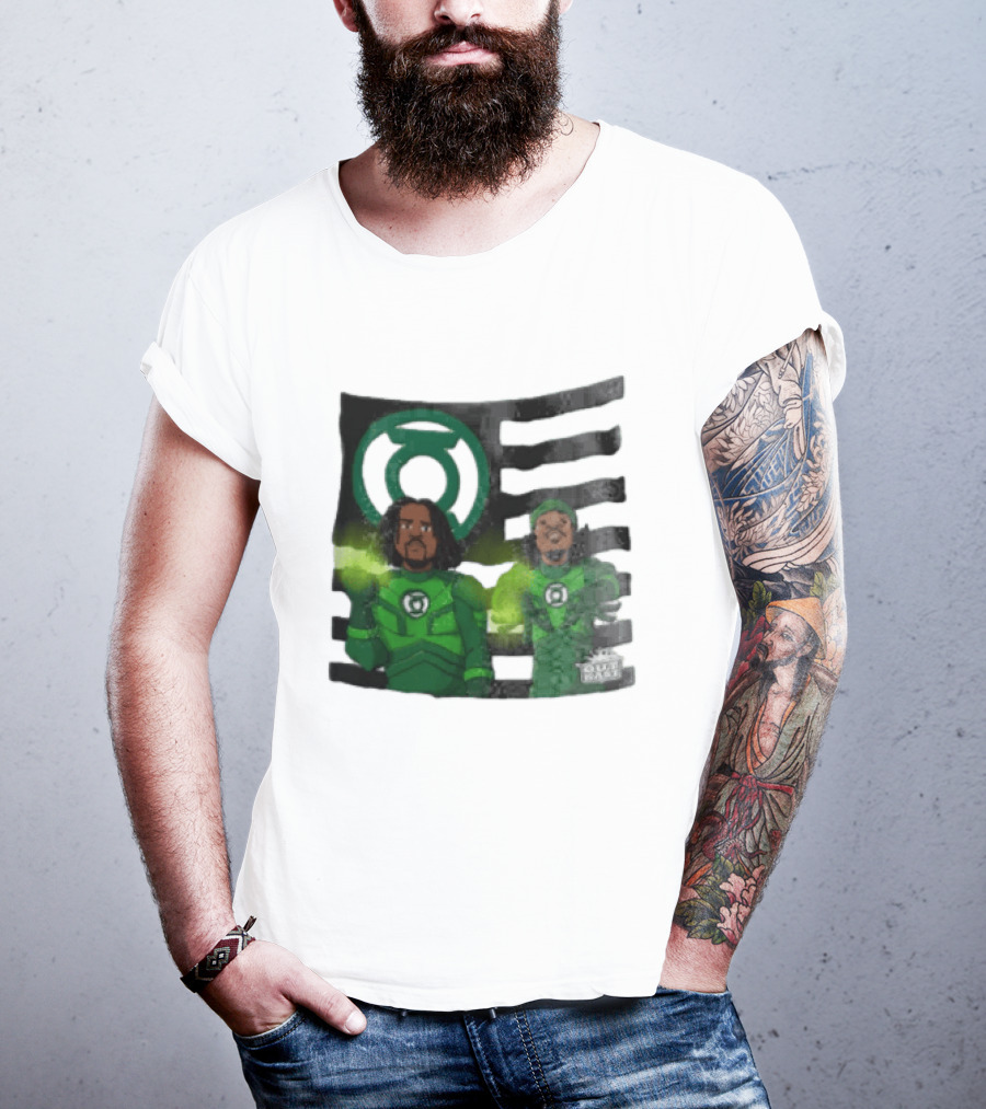 Lanterns X OutKast Comic Superheroes Green Light Power T-Shirt
