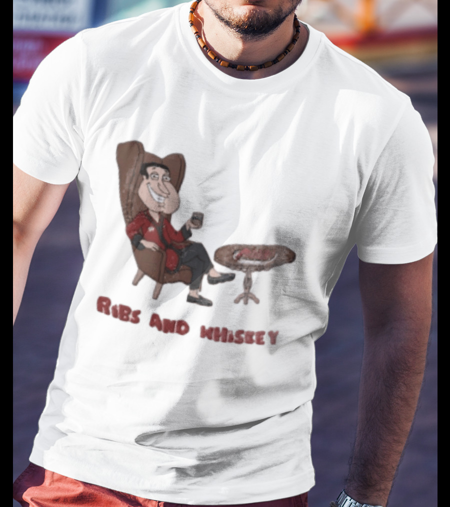 Family Guy Glenn Quagmire Ribs And Whiskey T-Shirt