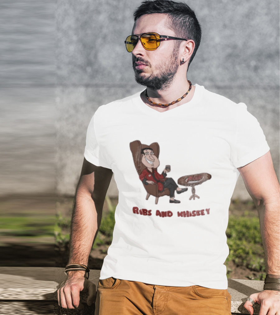 Family Guy Glenn Quagmire Ribs And Whiskey T-Shirt