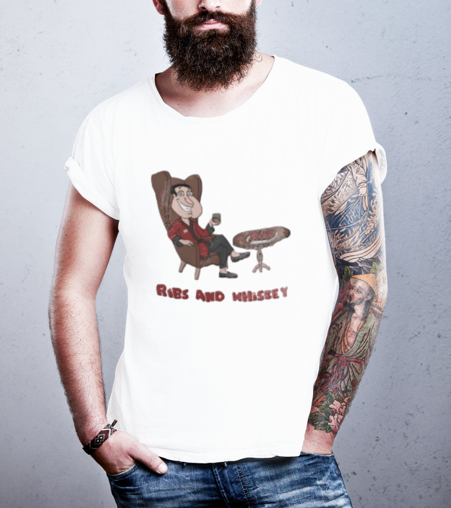 Family Guy Glenn Quagmire Ribs And Whiskey T-Shirt