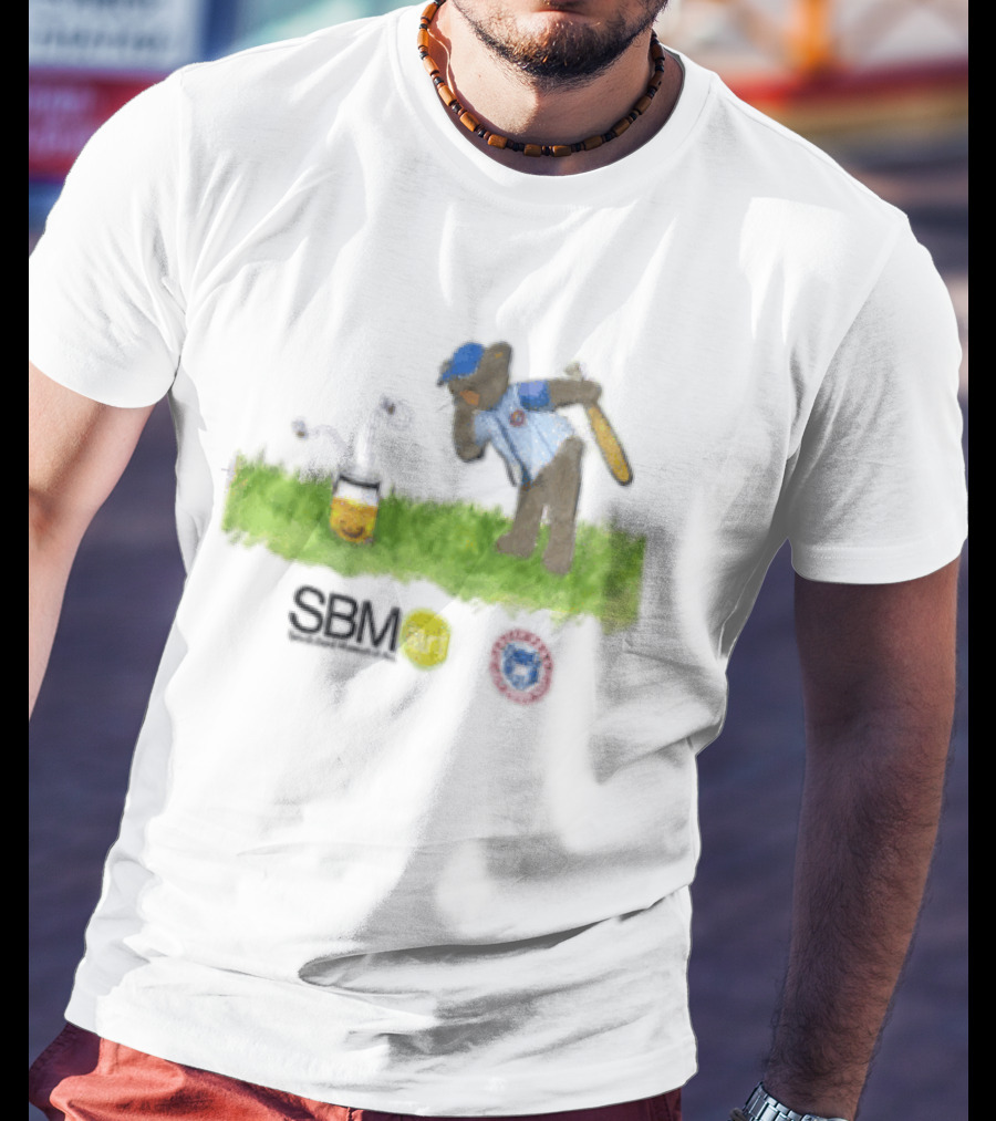 SB Mart South Bend Cubs Baseball Bear Museum T-Shirt
