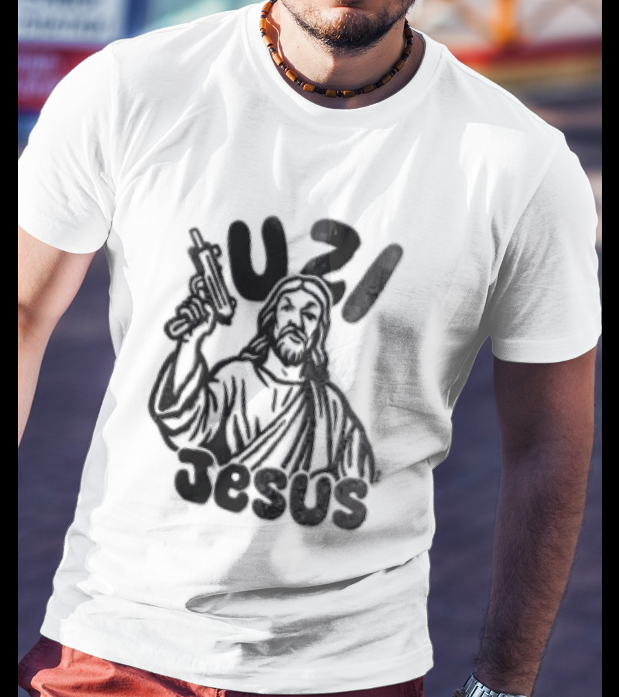 Uzi Jesus Iconic Urban Style Trend T-Shirt