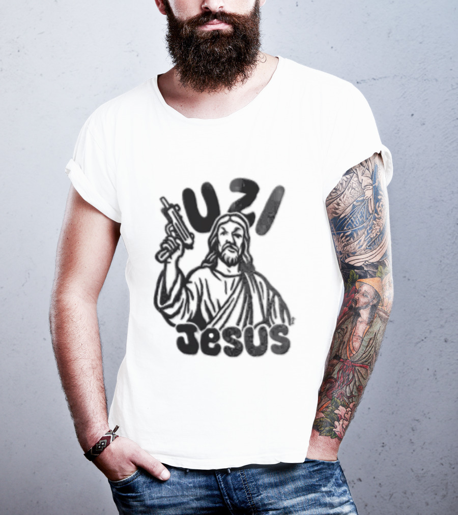 Uzi Jesus Iconic Urban Style Trend T-Shirt