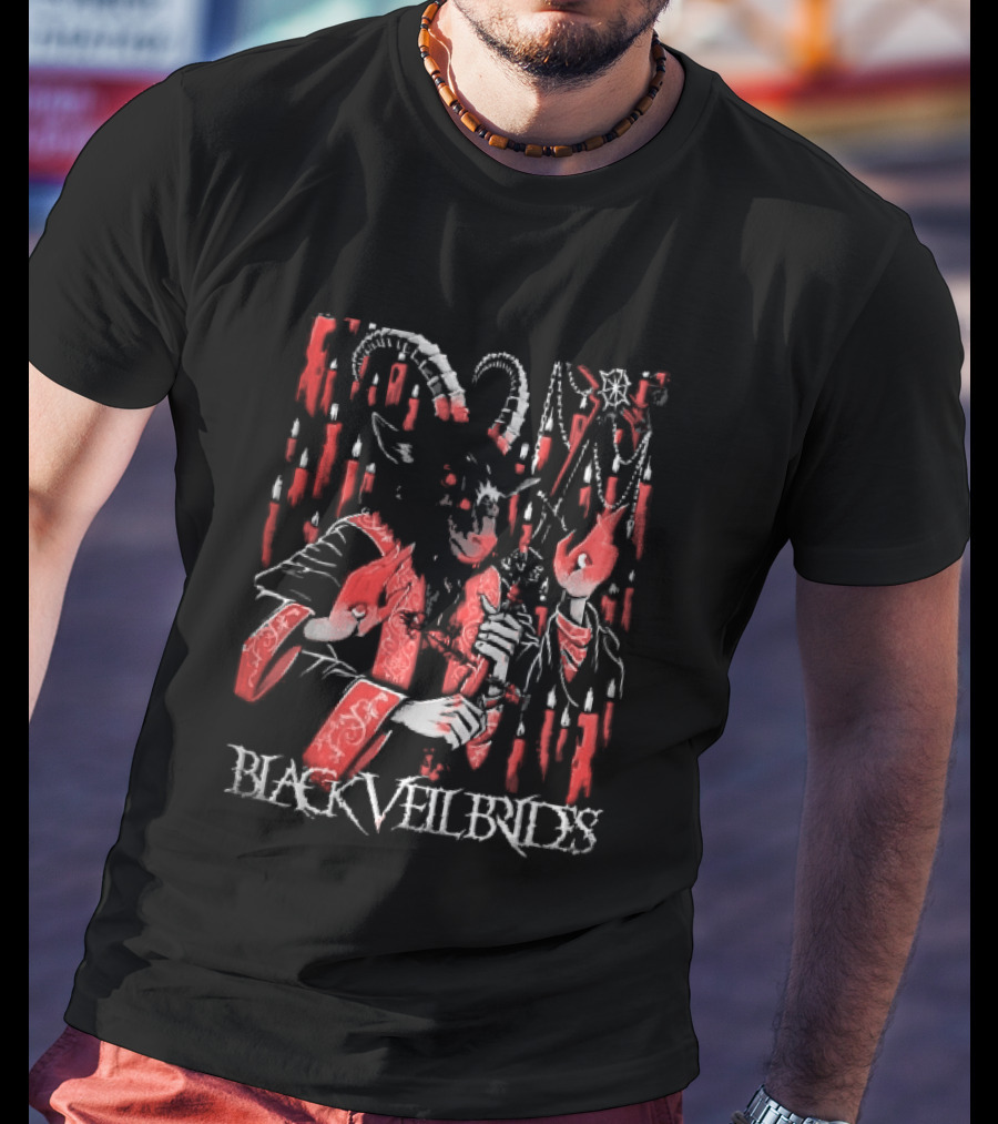 Black Veil Brides Mexico Show 2026 Demon Goat Candles Sept 11 13 2026 T-Shirt