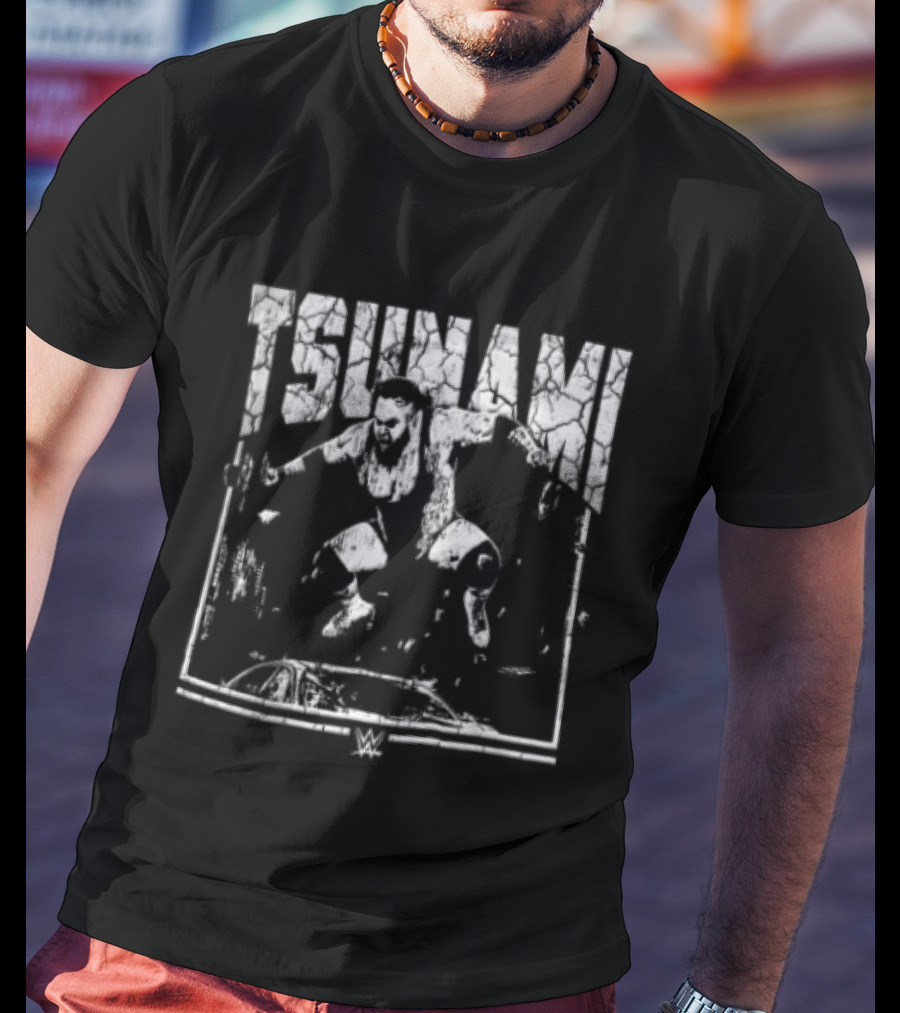 Bronson Reed Tsunami WWE Vision Wrestler Action Pose T-Shirt