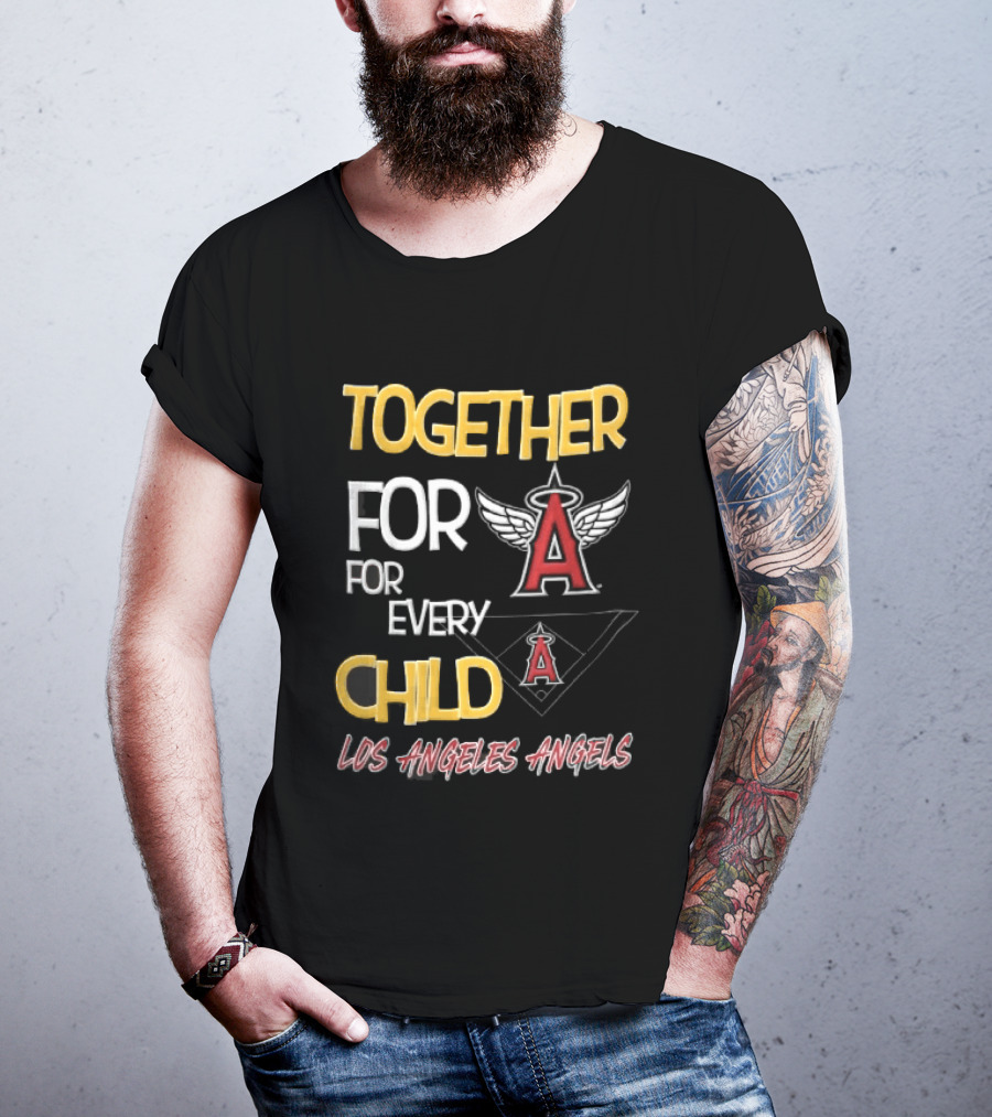 Los Angeles Angels Together For Every Child Winged Baseball Diamond T-Shirt