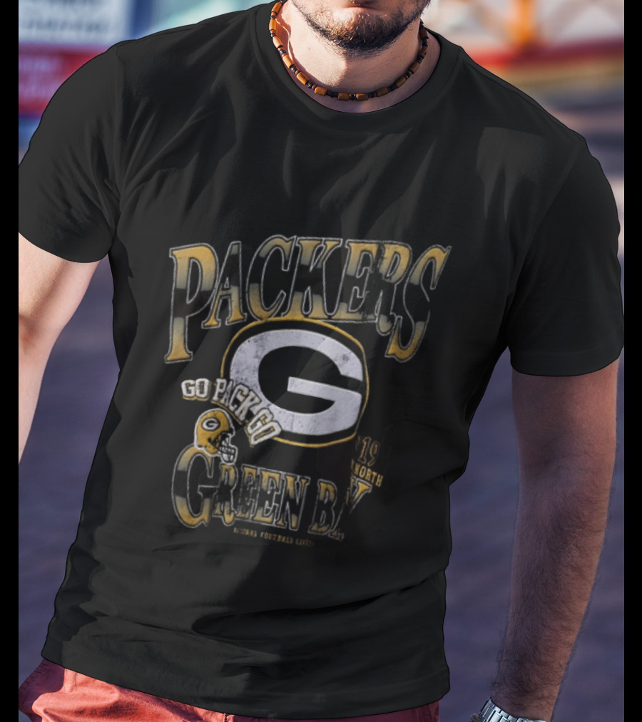 Packers Go Pack Go Green Bay Football G 1919 North Football Helmets T-Shirt