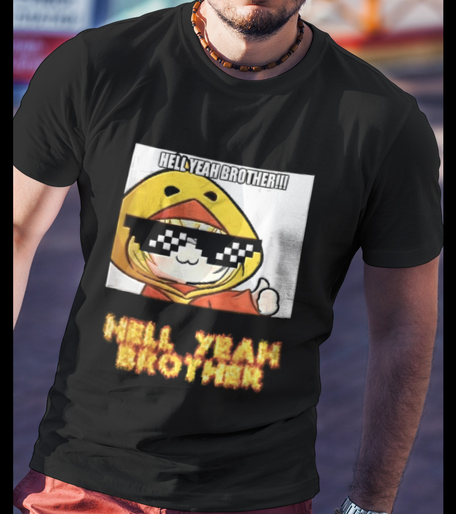 Hell Yeah Brother Cool Duck Meme Sunglasses Fun T-Shirt