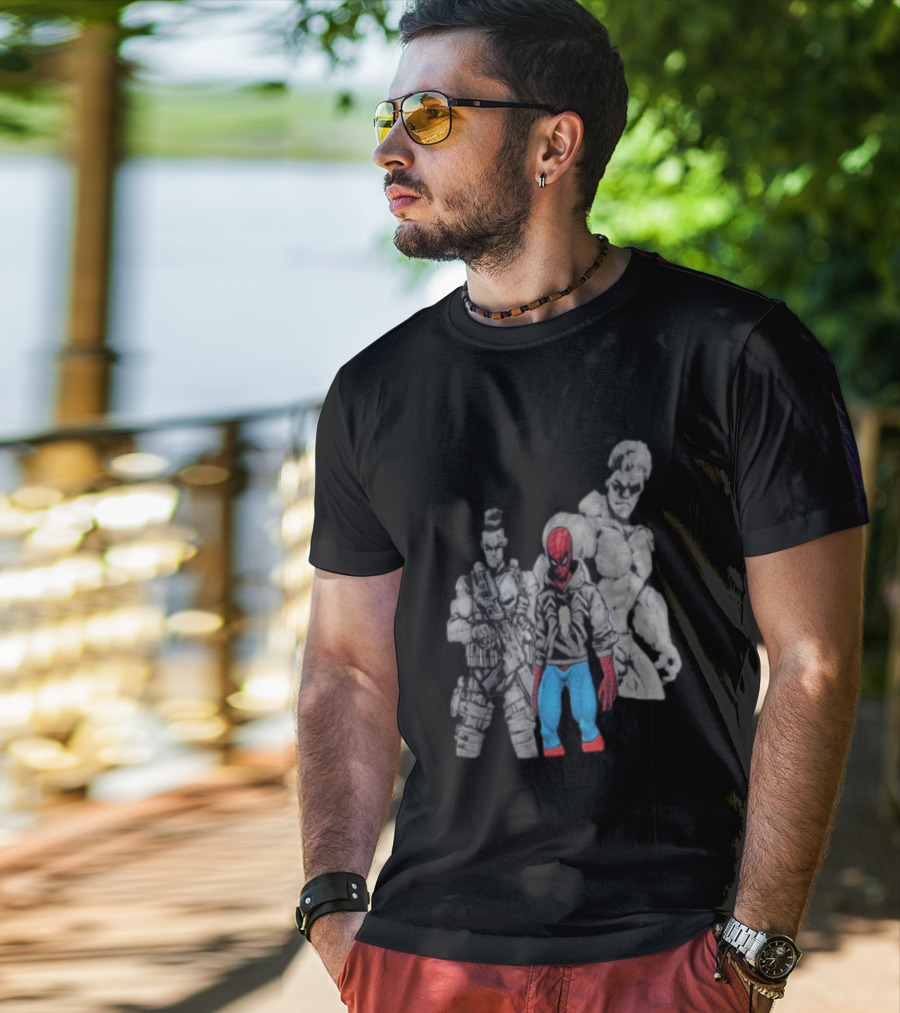 Spider Man The Punisher Hulk Brand New Day Heroes T-Shirt