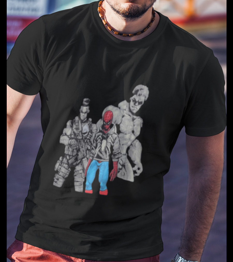 Spider Man The Punisher Hulk Brand New Day Heroes T-Shirt