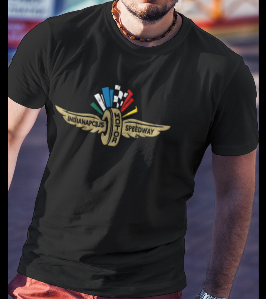Indianapolis Motor Speedway Gold Winged Wheel Emblem 2026 T-Shirt