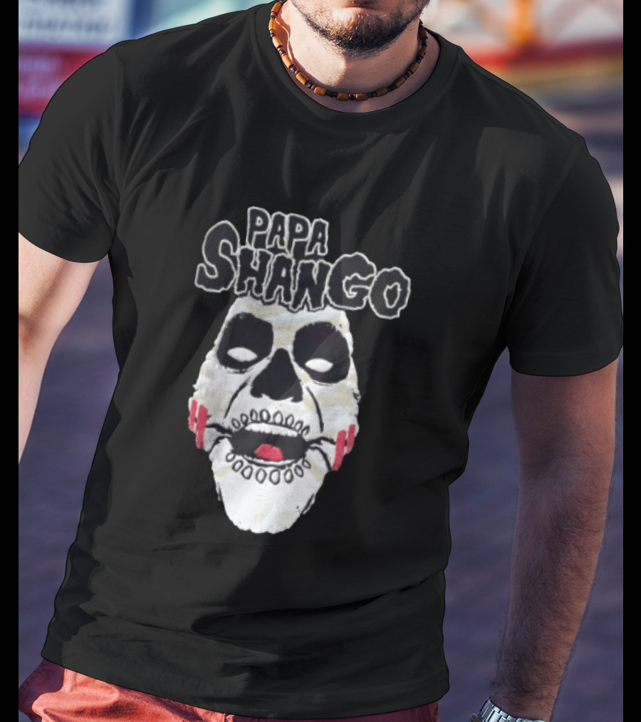 Papa Shango WWF Legends Of Wrestling Skull Mask T-Shirt