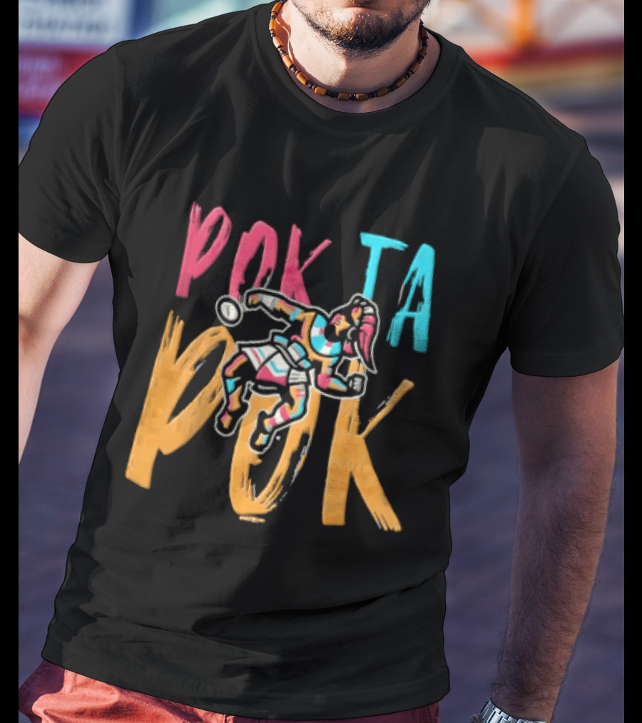 Pok Ta Pok Copa Pensacola Pensacola Blue Wahoos MiLB Baseball Playful Athletic T-Shirt