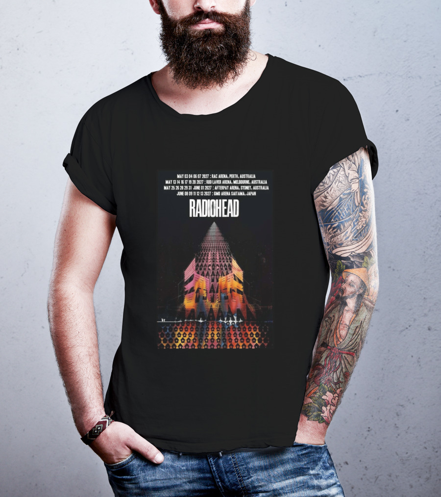 Radiohead 2027 Australia And Japan Tour Perth Melbourne Sydney Saitama May June Concert Dates T-Shirt