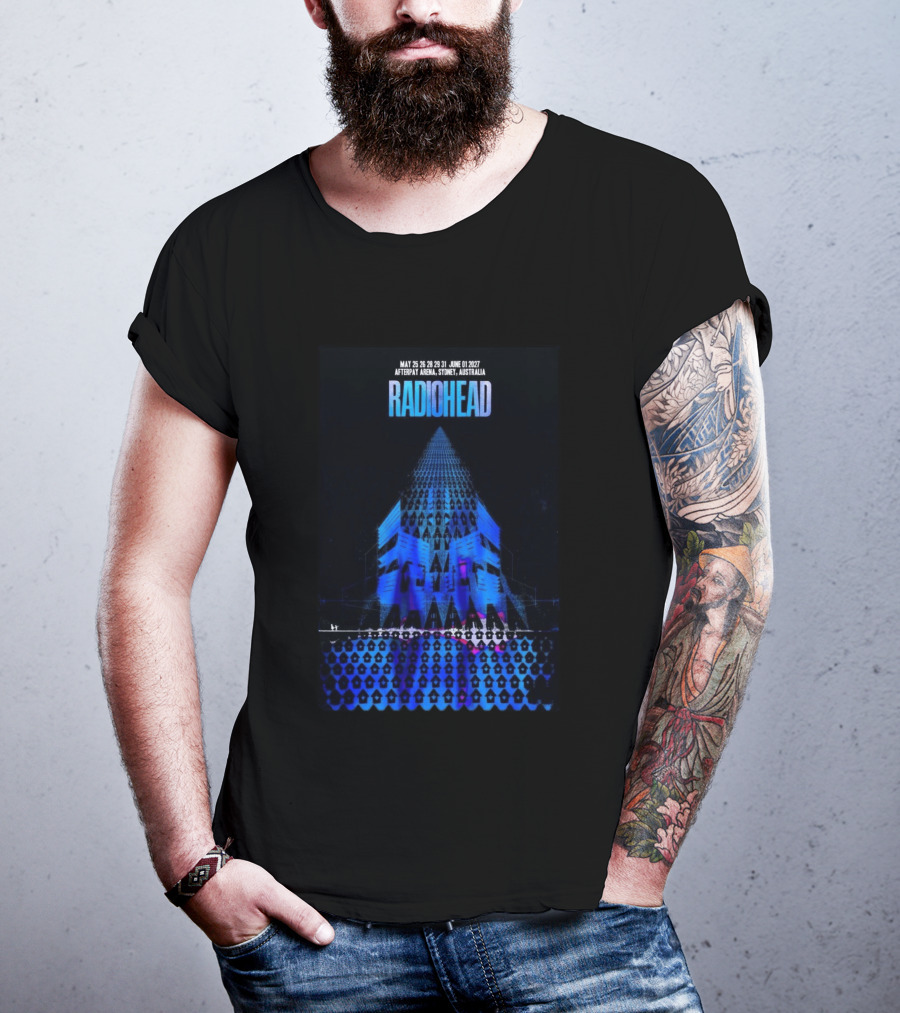 Radiohead Sydney Australia 2027 Afterpay Arena May 25 26 28 29 31 June 1 Concert T-Shirt