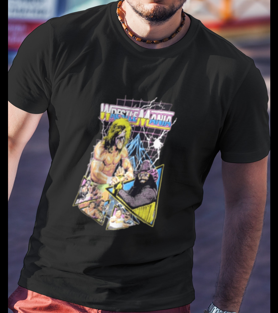 WWE Wrestlemania VI Ultimate Warrior Vs Macho Man Randy Savage Retro 1990s T-Shirt