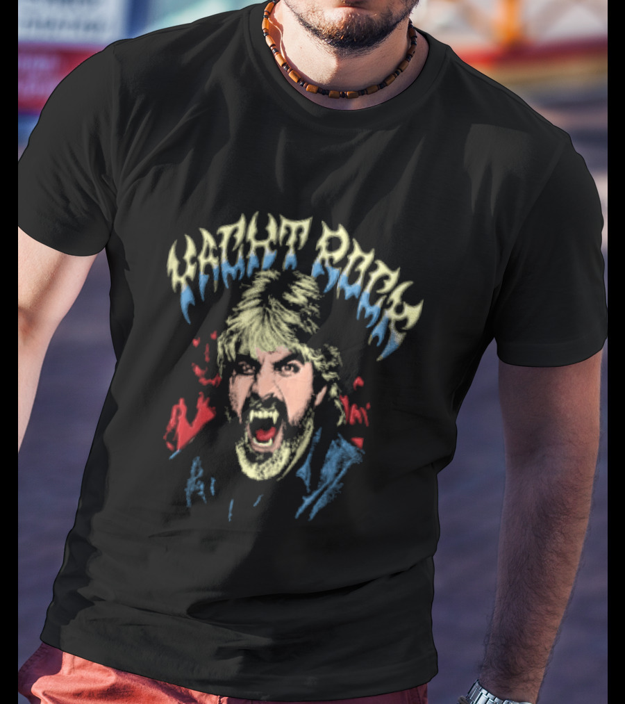 Yacht Rock Vampire Michael McDonald Fanged Face T-Shirt