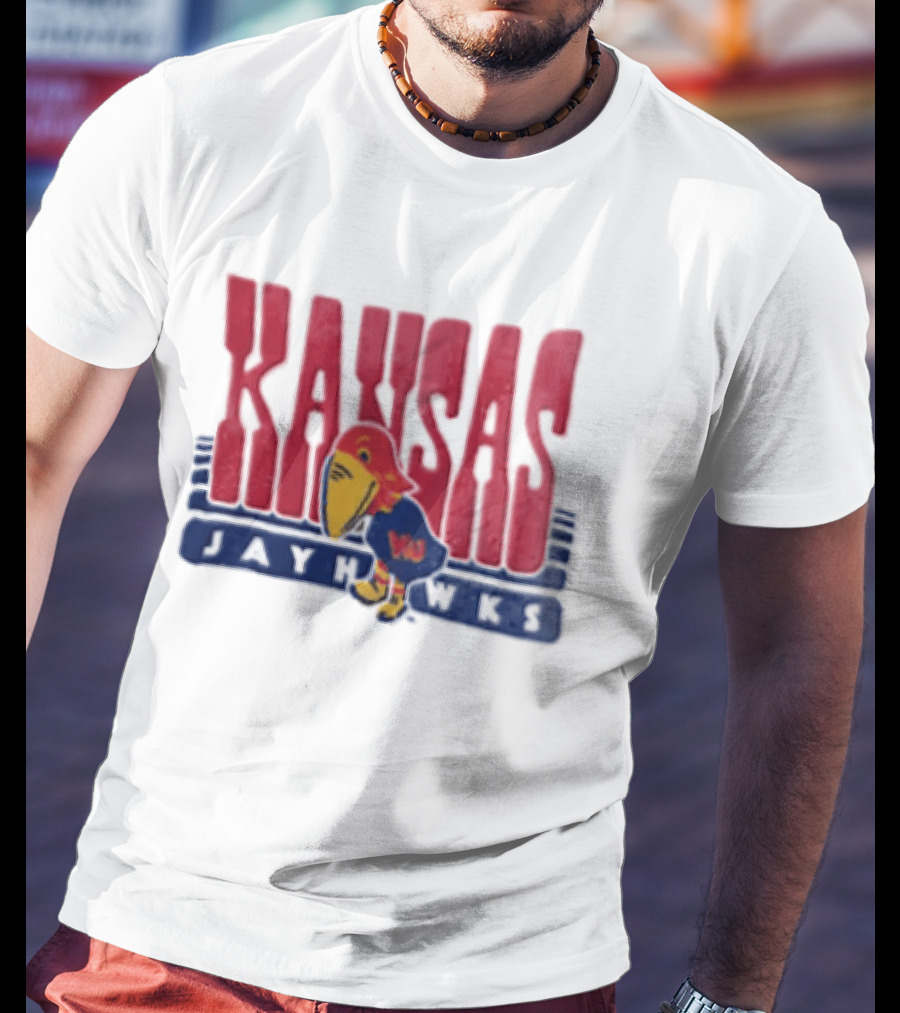 Kansas Jayhawks Big Jay Basketball NBA T-Shirt