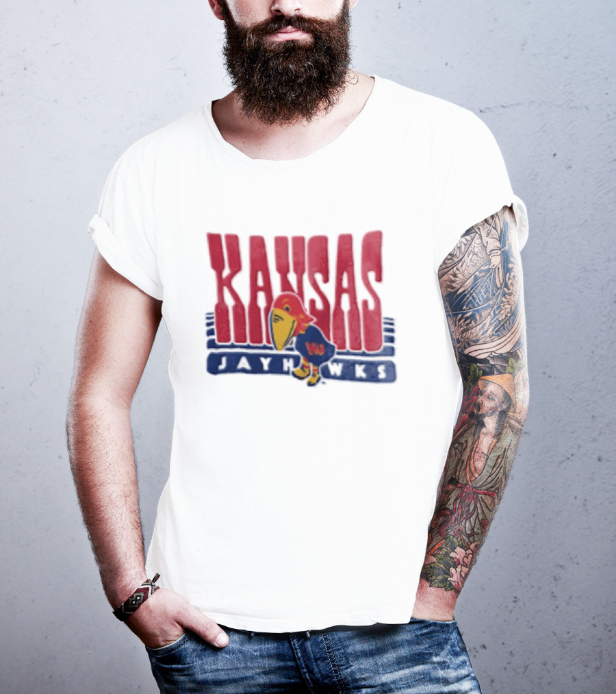 Kansas Jayhawks Big Jay Basketball NBA T-Shirt