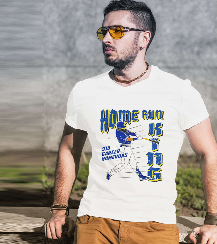 Home Run King 318 Career Homeruns Baseball Player T-Shirt