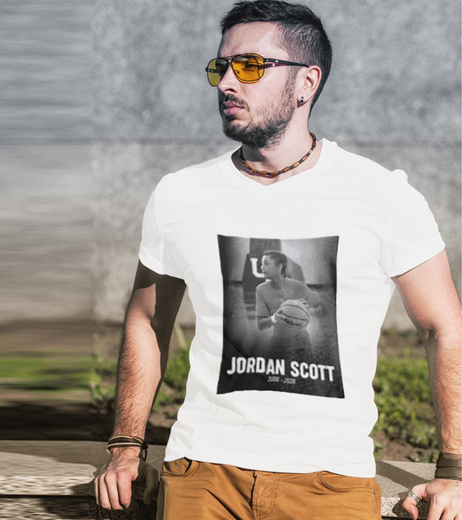 Jordan Scott Basketball Tribute 2006 2026 RIP Memories T-Shirt