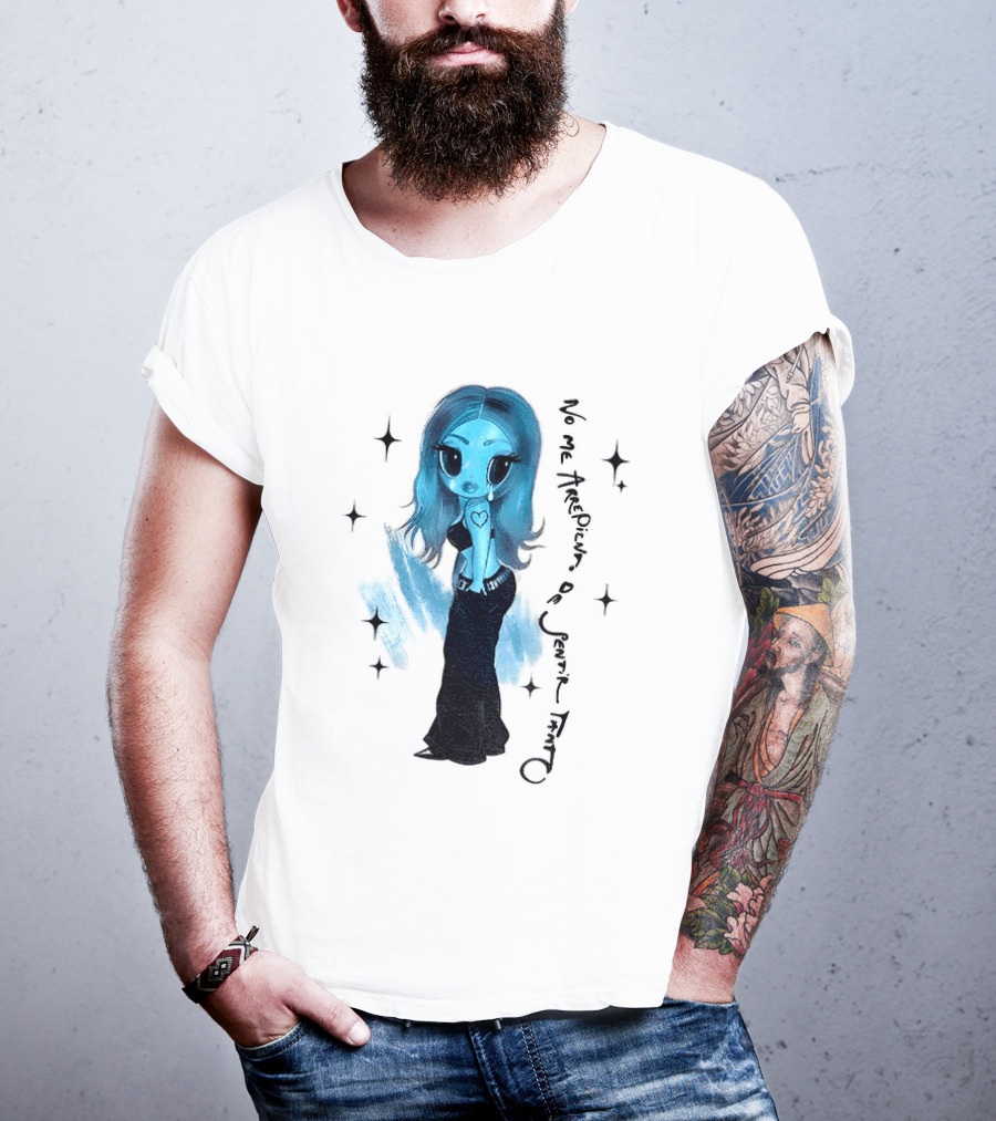 Karol G No Me Arrepiento De Sentir Tanto Blue Cartoon T-Shirt
