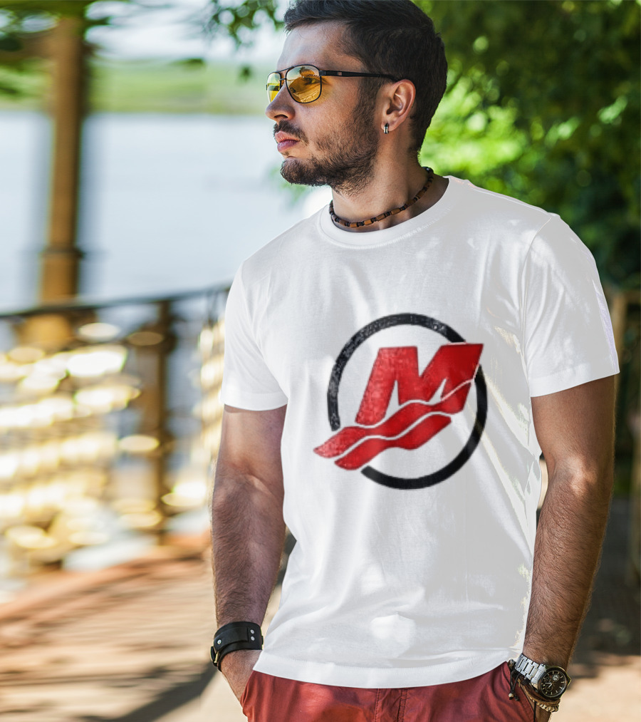 Motorsport Oversized Red M With Wave Racing T-Shirt